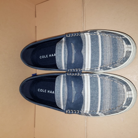 Cole Haan Men's Nantucket Loafer - Navy Stripe 7.5 - Picture 6 of 8